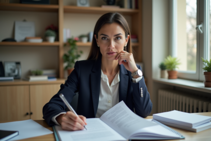 Psychologue femme dans un bureau organisé à Paris